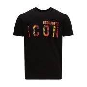 Dsquared2 Icon Logo Print T-shirt Black, Herr