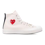 Comme des Garçons Play Vita Heart Hi-Top Sneakers White, Herr