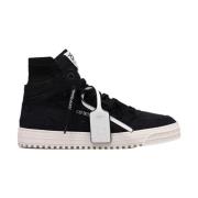 Off White Blå/Vit Läder Sneakers med Arrows Design Black, Herr