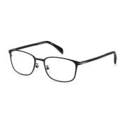 Eyewear by David Beckham Svart Metallramur med Armbandsur Black, Herr