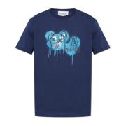 Iceberg T-shirt med tryck Blue, Herr