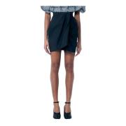 Vivienne Westwood Draped Mini Kjol Black, Dam