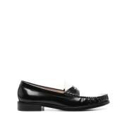 Stuart Weitzman Svarta platta skor Black, Dam