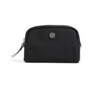 Tory Burch Svart Nylon Beauty Case Black, Dam