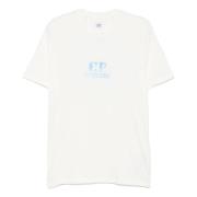 C.p. Company Vita Gaze T-shirts White, Herr