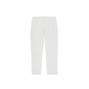 Nn07 Tapered Fit Bomullsblandning Byxor White, Herr