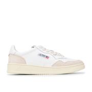 Autry Vit lädersneaker med beige mocka accenter White, Herr