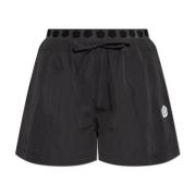 Kenzo Shorts med logopatch Black, Dam