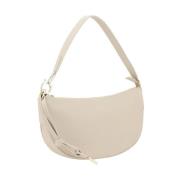 Salvatore Ferragamo Snygg läder hobo axelväska Beige, Dam