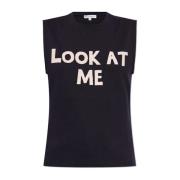 JW Anderson T-shirt med tryck Blue, Dam