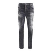 Dsquared2 Vintage Skater Jeans med slitna effekter Black, Herr