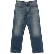 Valentino Indigo 5-Ficka Dragkedja Jeans Blue, Herr