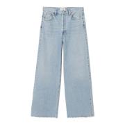 Agolde Lågt Hängande Baggy Jeans Blue, Dam