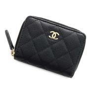 Chanel Vintage Pre-owned Laeder plnbcker Black, Dam