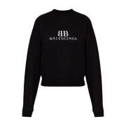 Balenciaga Svart Sweater Kollektion Black, Dam