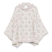 Givenchy Beige Hooded Poncho Beige, Dam