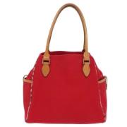 Burberry Vintage Pre-owned Canvas handvskor Red, Dam