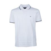 Emporio Armani Klassisk Polo Shirt för Män White, Herr