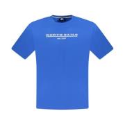 North Sails Blå Bomull Crew Neck T-Shirt Blue, Herr