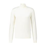 Roberto Collina Ull Turtleneck Tröja White, Herr