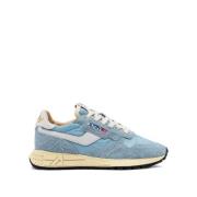 Autry Suede Patch Logo Sneakers Blue, Dam