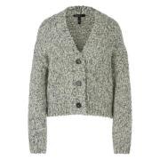 Marc Cain Oversized Cardigan med Lurex-detaljer Gray, Dam