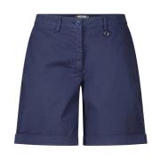 Mason's Modernt Shorts med Uppvikt Kant Blue, Dam