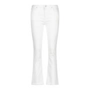 True Religion Stiliga Flare Jeans för Kvinnor White, Dam