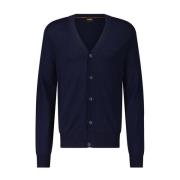 Hugo Boss Klassisk V-ringad Cardigan Blue, Herr