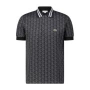 Lacoste Mönstrad Pikétröja Gray, Herr