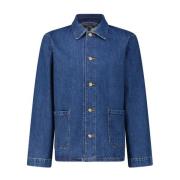 A.p.c. Klassisk Denim Arbetsjacka Blue, Herr