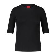 Hugo Boss Mjuk Bomull T-shirt Darnelia Black, Dam