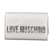 Moschino Silver Syntetisk Dam Crossbody Väska Gray, Dam