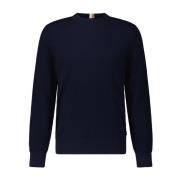 Hugo Boss Finstickad Tröja Ecaio Blue, Herr