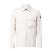 Belstaff Logo Overshirt med Praktiska Detaljer Beige, Herr