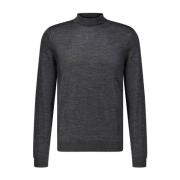 Hugo Boss Elegant Ull Turtleneck Tröja Gray, Herr