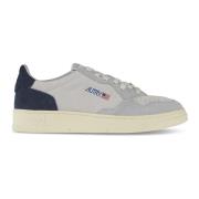 Autry Suede Cow Leather Low Top Sneakers Gray, Herr