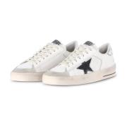 Golden Goose Vintage Stil Läder Sneakers White, Herr