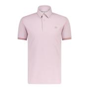 Etro Polo skjorta med logobroderi Pink, Herr