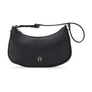 Aigner Elegant Läder Clutch Väska Black, Dam