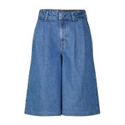 Adriano Goldschmied Denim Jorts med hög midja Blue, Dam