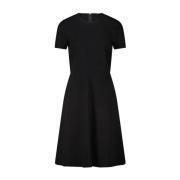 Luisa Cerano Elegant A-linje Klänning Black, Dam