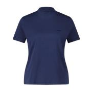 A.p.c. Stilig Krage Logotyp T-shirt Blue, Dam