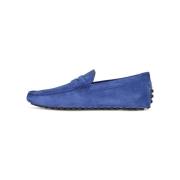 Tod's Mockasiner i mocka med slip-on Italien Made Blue, Herr