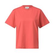 Loulou Studio Mjuk Pima Bomull T-shirt Red, Dam