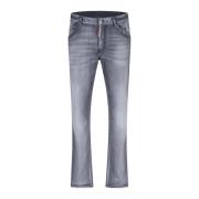 Dsquared2 Faded Skater Jeans Slim Fit Used-Look Gray, Herr