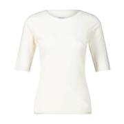 Marc Cain Klassisk 3/4-ärms T-shirt White, Dam