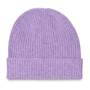 Zanieri Kashmir Beanie med Umslag Purple, Herr