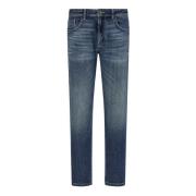 Boggi Milano Stretch Denim Jeans Blue, Herr