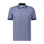 Lacoste Mönstrad Pikétröja Blue, Herr